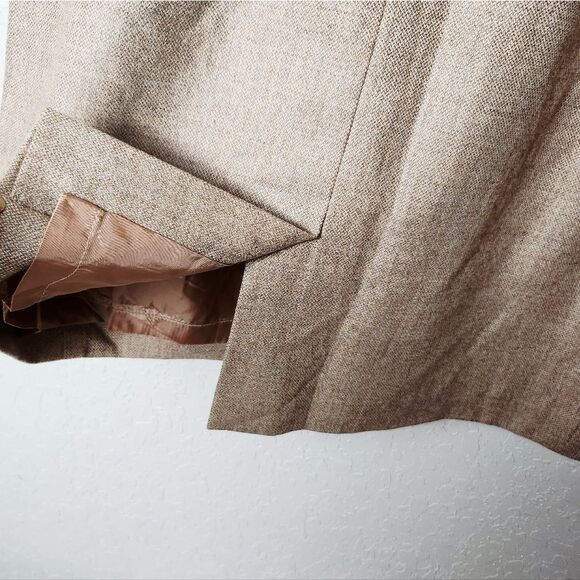 ESCADA Harrington Wool 2 Pc Skirt Set Womens Tan Size 44 - Picture 8 of 16